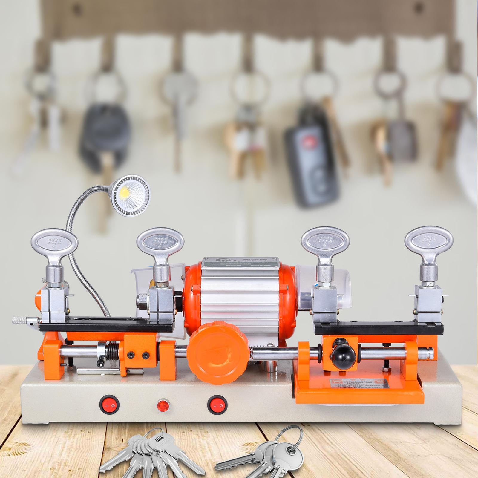 Key Cutting Duplicating Machine Cutter Car Key Copier Locksmith Tools 2 End