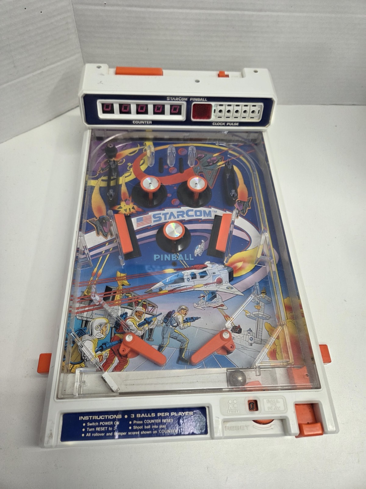 Tomy Starcom Automatic Arcade Pinball For Parts Or Repair 1979 Japan