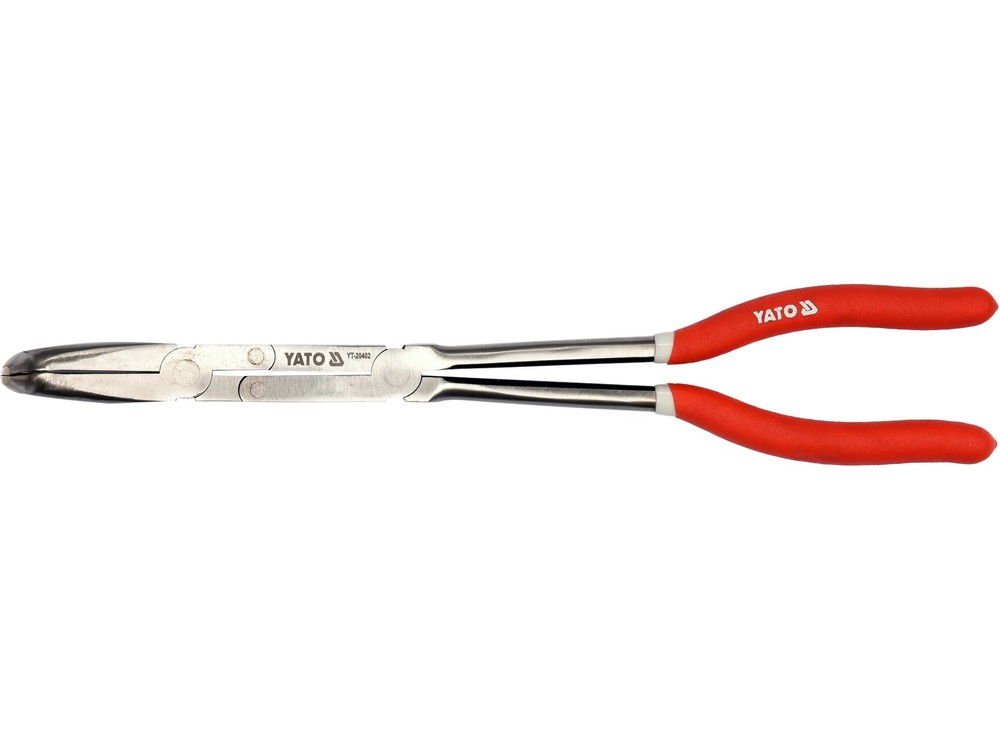 Yato Telephone Pliers Flat Round Nose Pliers with Joint Curved 90° 330mm YT-20402