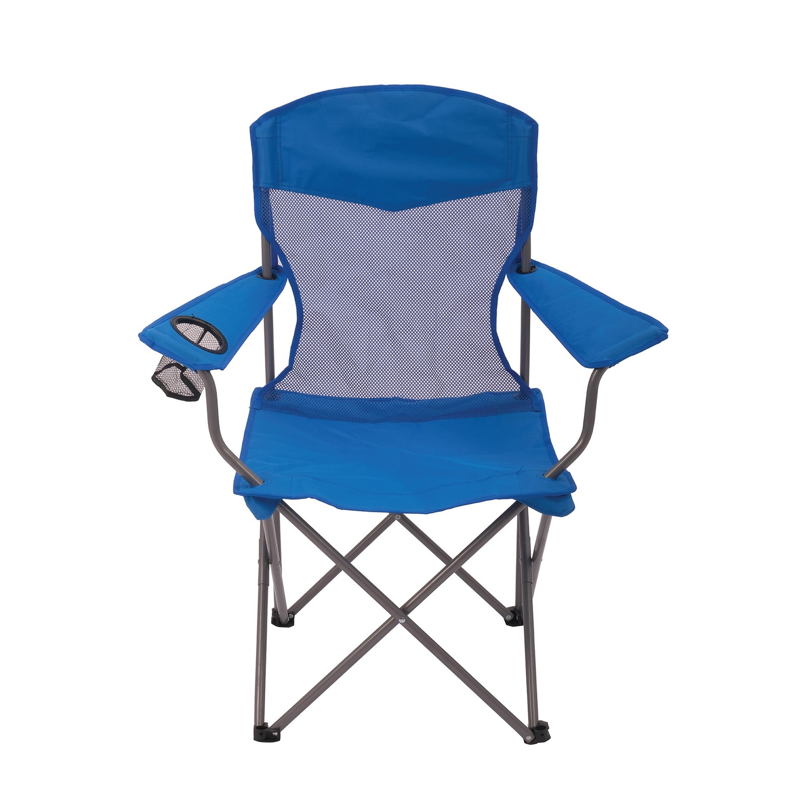 Adult Blue Basic Mesh Chair W/ Lumbar Support & Adjustable Height Seat