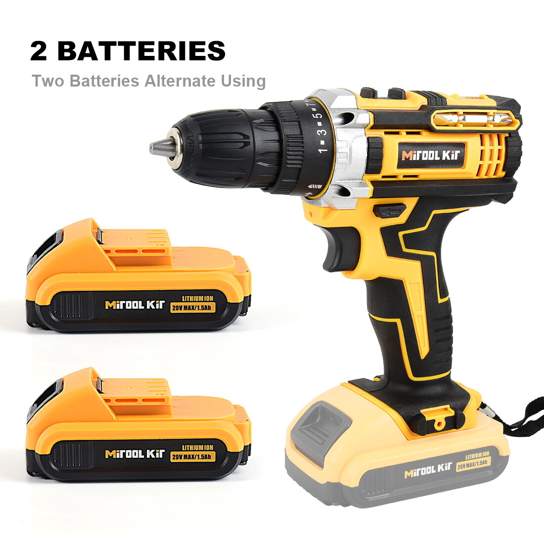 2026 Cordless Drill Kit with Screwdriver Bits, Rechargeable Electric Drill Set