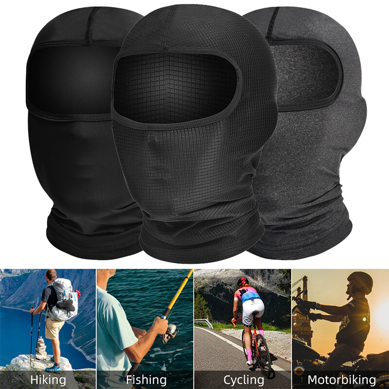 Motorcycle Balaclava Face Mask Cooling Breathable Sun UV Protection Headwear Hat
