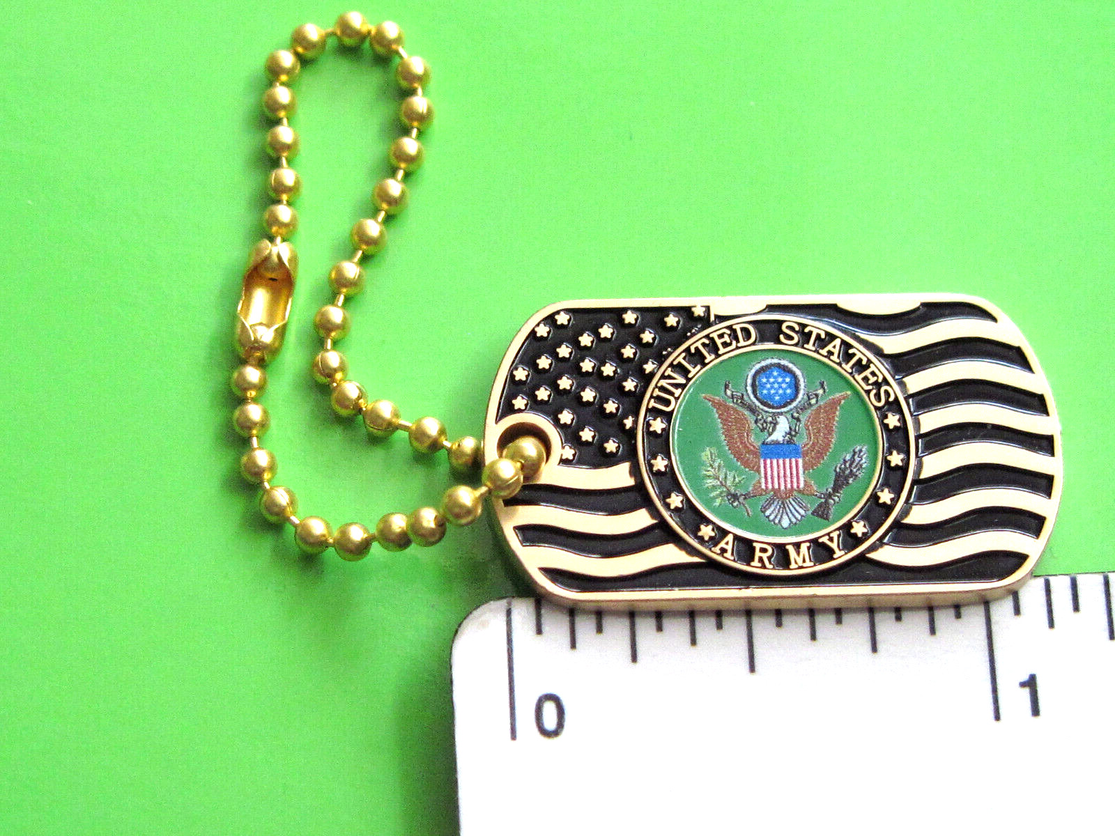 United States ARMY dog tag - hat pin , tie tac , lapel pin , hatpin GIFT BOXD