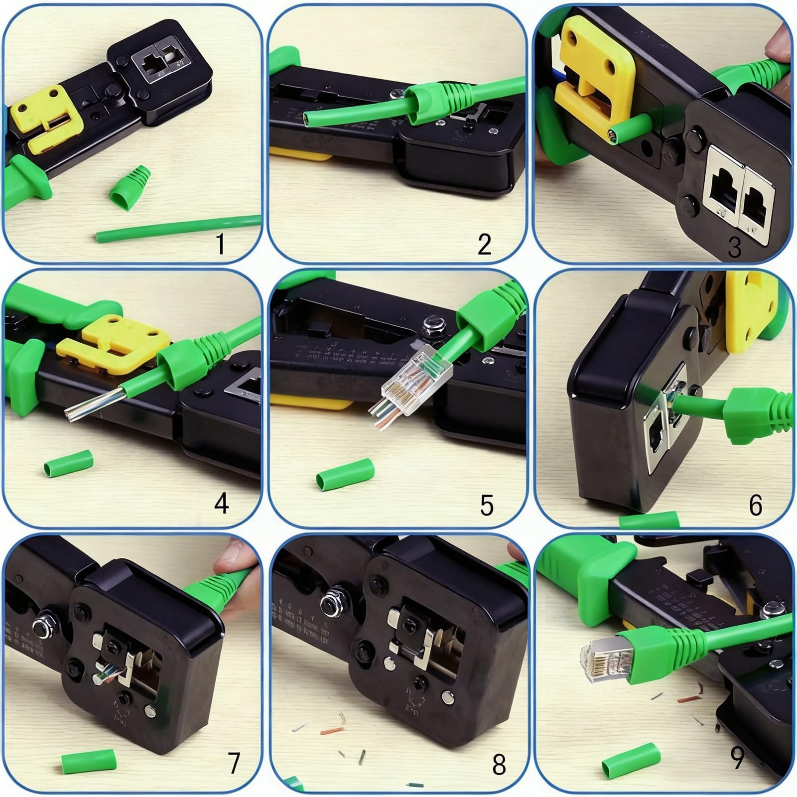RJ45 Strain Relief Boots Green