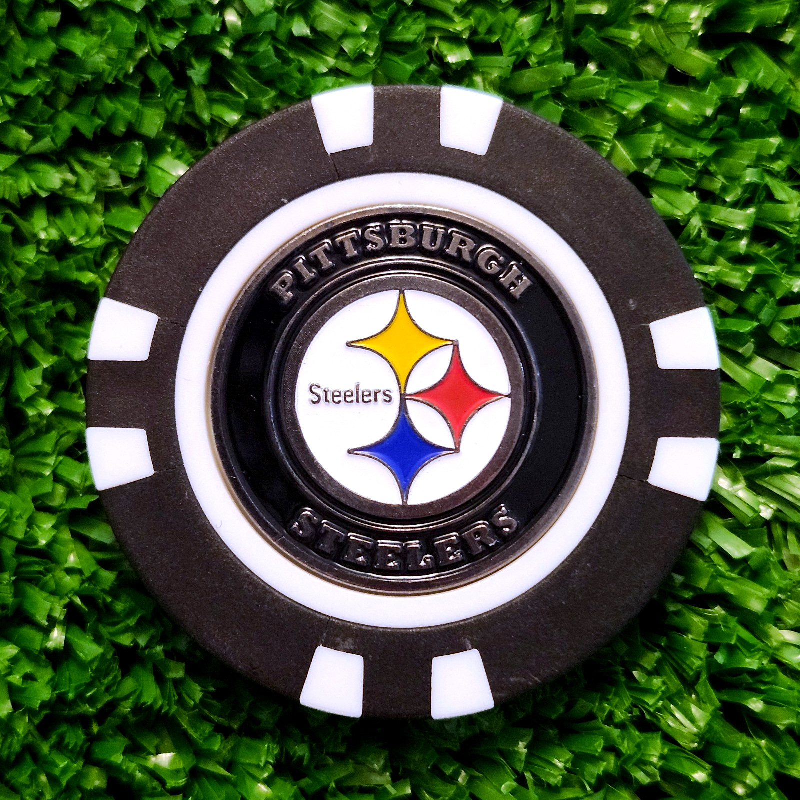 NFL Pittsburgh Steelers Golf Ball Marker Magnetic Poker Chip New