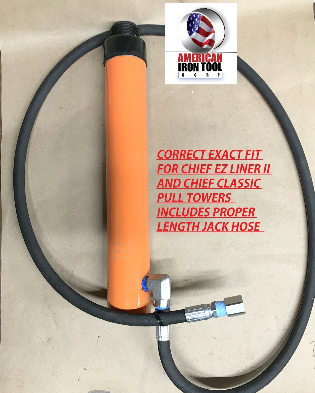 REPLACEMENT CHIEF EZ LINER II FRAME MACHINE TOWER RAM NEW  FREE HOSE DIRECT FIT