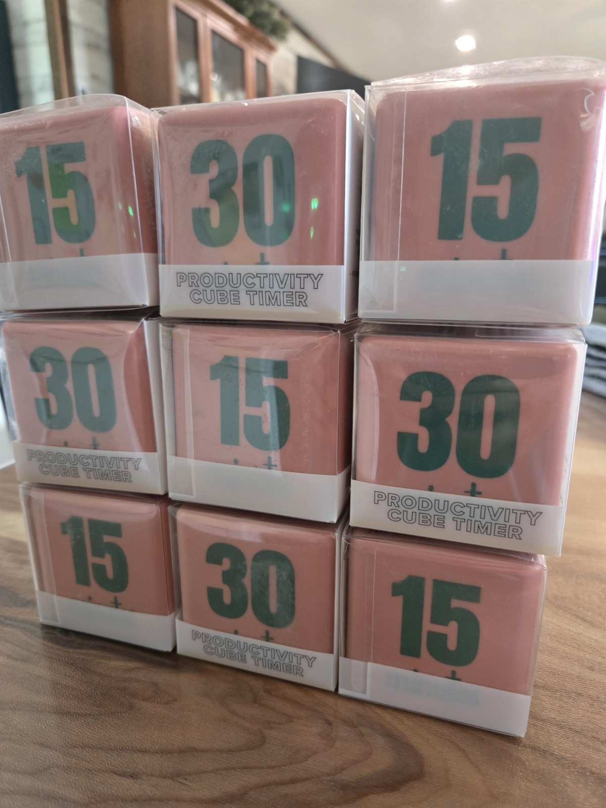 Lot Of 9 Vivitar Productivity Cube Timer Blocks 4 Time Settings/Alarm