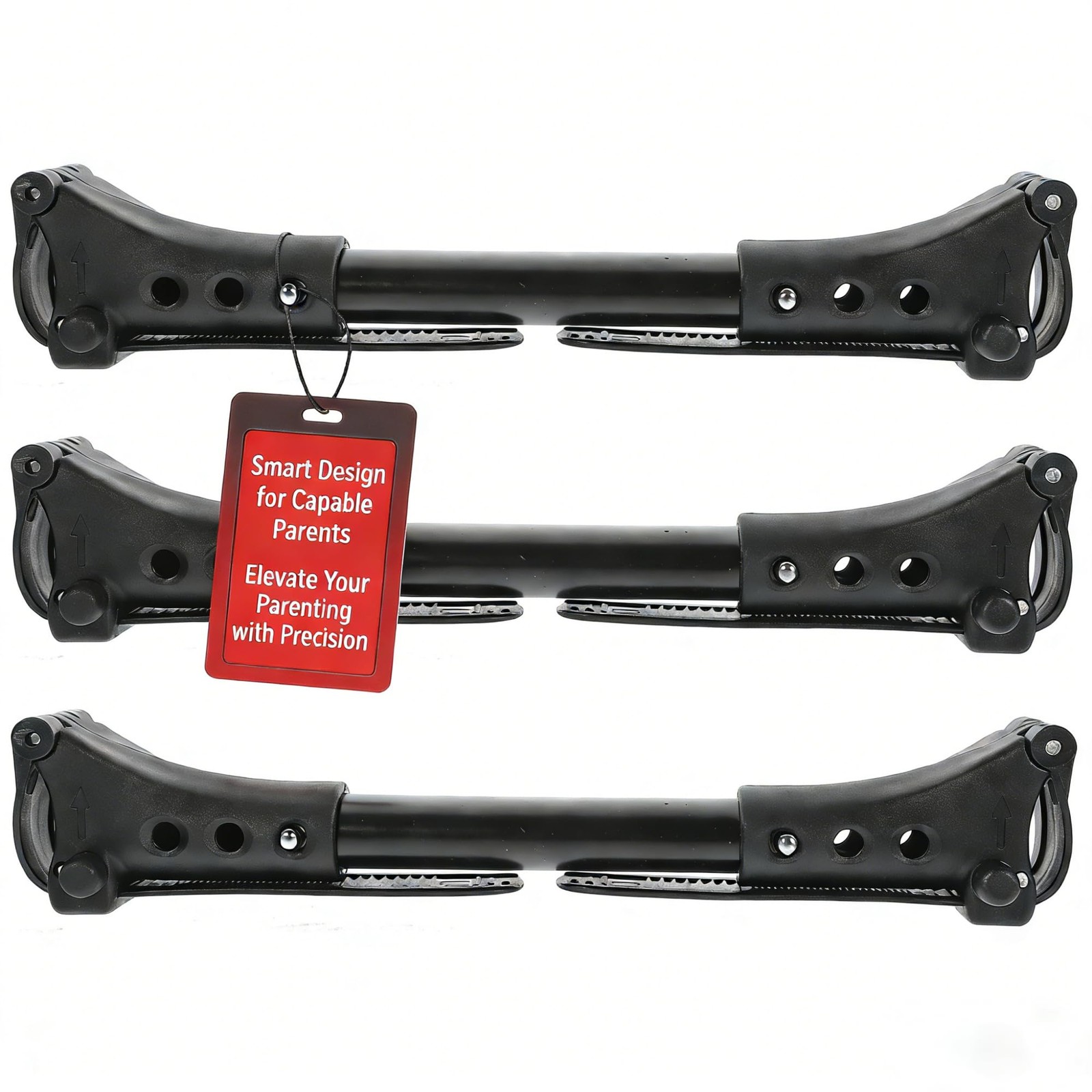 ibasenice 3pcs Stroller Cart Connector for Twins Car Gadgets Universal Black