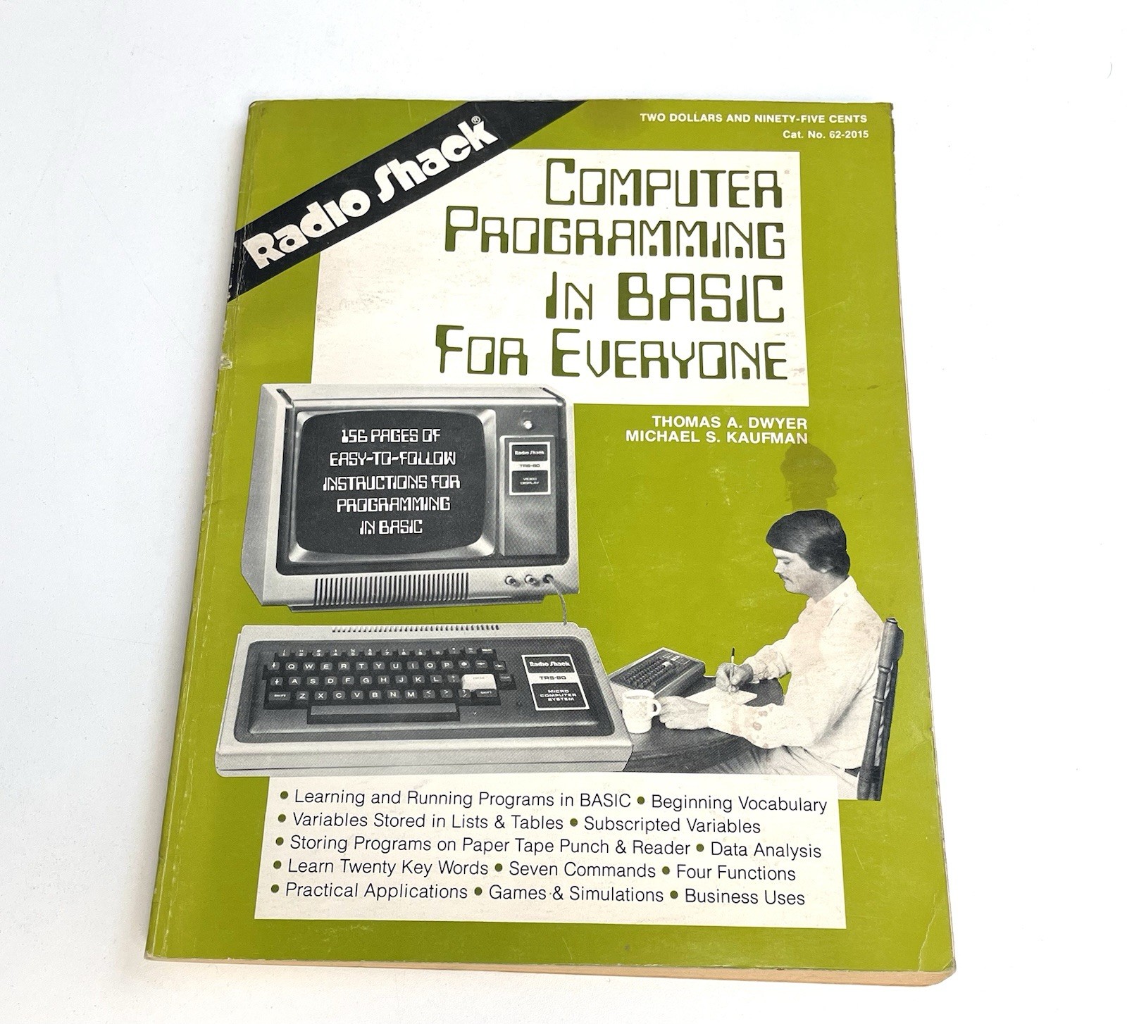 Vtg RADIO SHACK: COMPUTER PROGRAMMING IN BASIC FOR EVERYONE By Thomas A. Dwyer