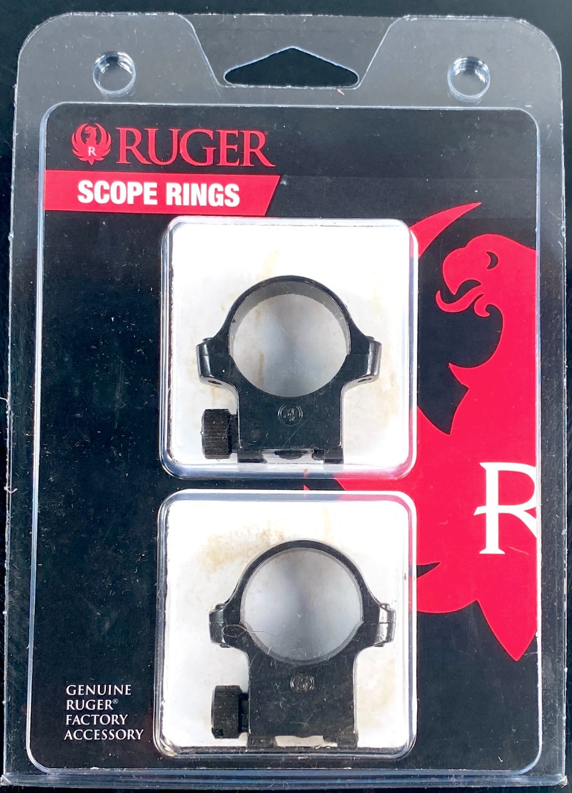 Ruger M77 1 inch Med Blued Scope Rings 4B/5B Fit Objective to 42 mm - 90410