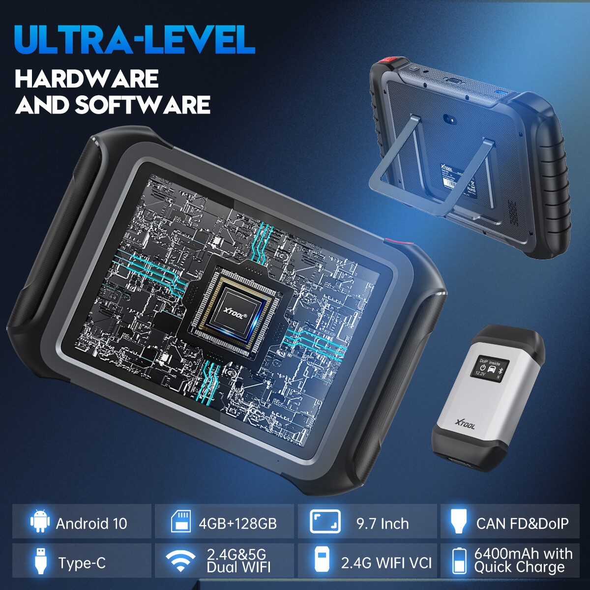 2025 XTOOL D9S Bidirectional OBD2 Scanner Full System Diagnostic Tool ECU Coding