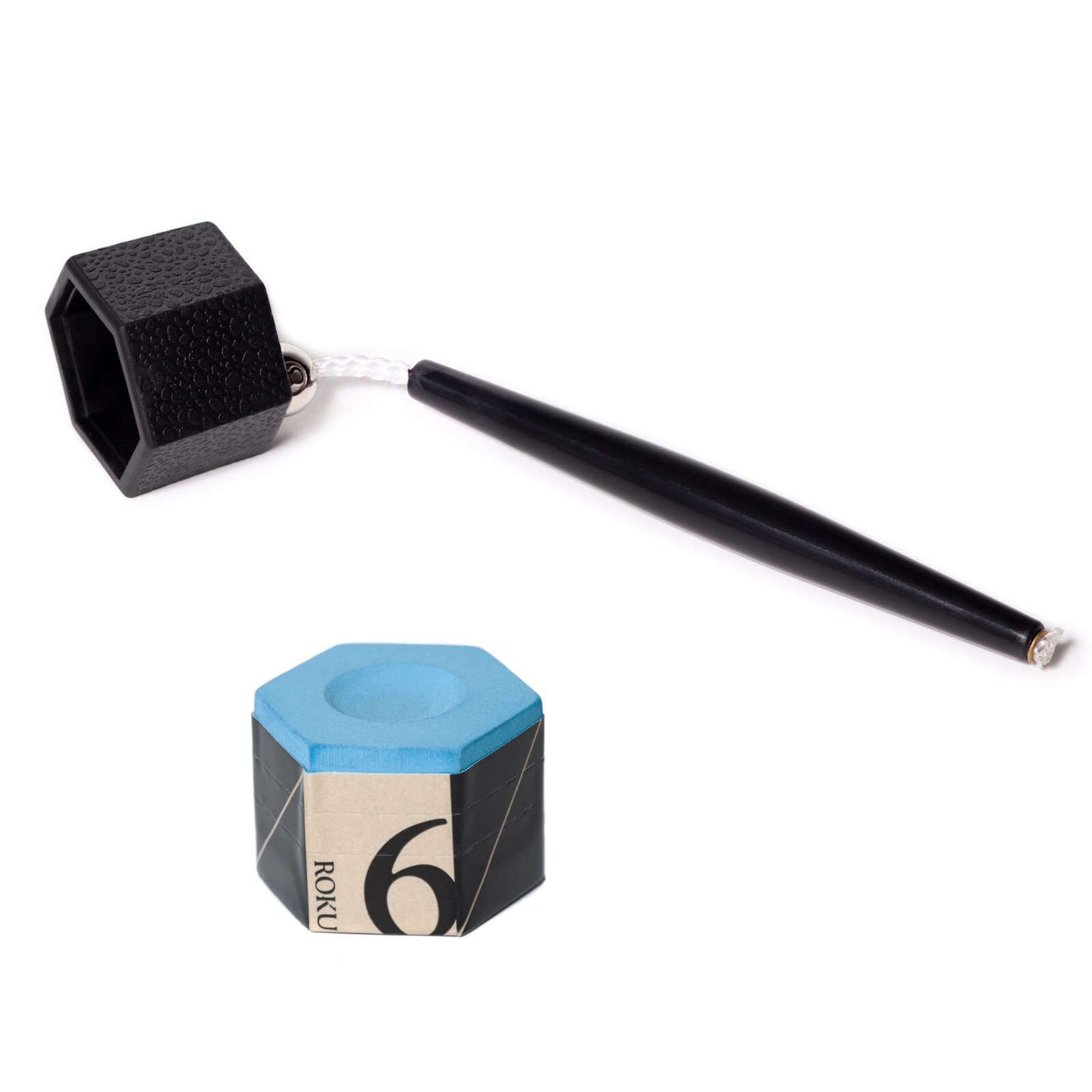 Kamui ROKU Pool cue Billiard CHALK - Blue - with Chalk Holder