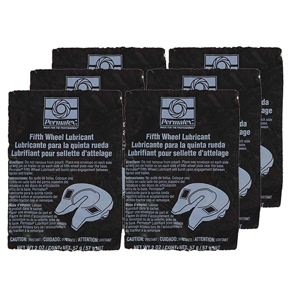 Permatex Trailer Hitch Ball Grease 01010 (6-PACK); Fifth Wheel Lubricant