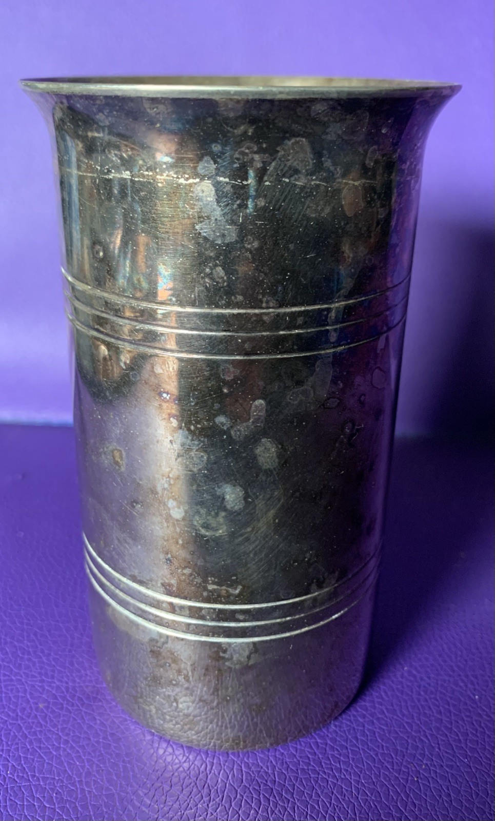 Vintage Times Square NYC Steuben Tavern Hotel Silver Wear-Brit Tumbler Cup