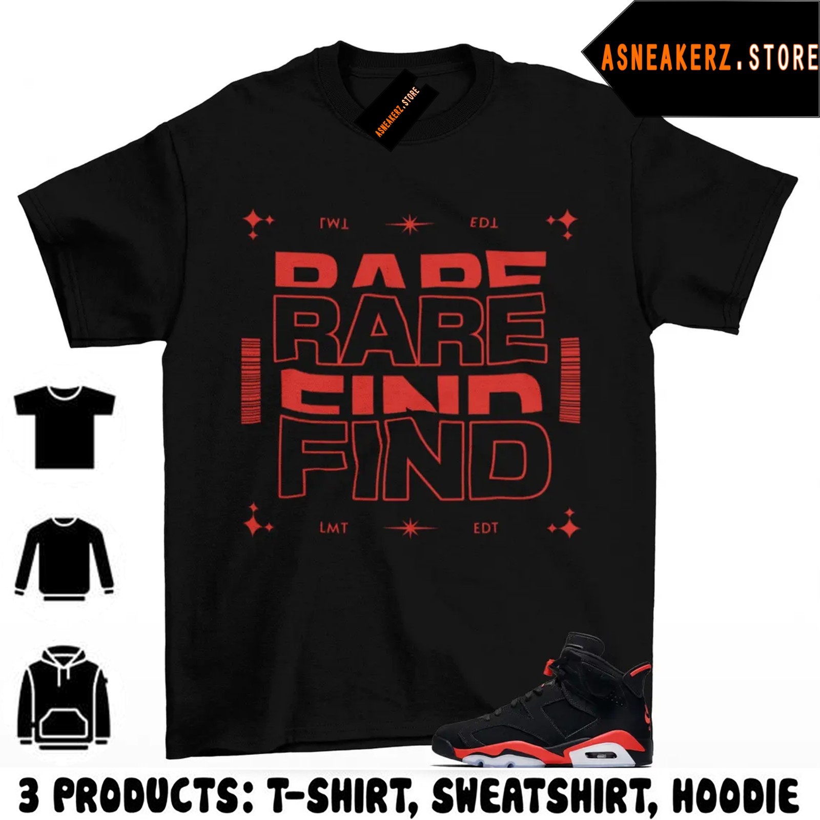 Shirt Match AJ 6 Infrared Salesman 2026 Sneaker Matching Tee Rare Find T-Shirt