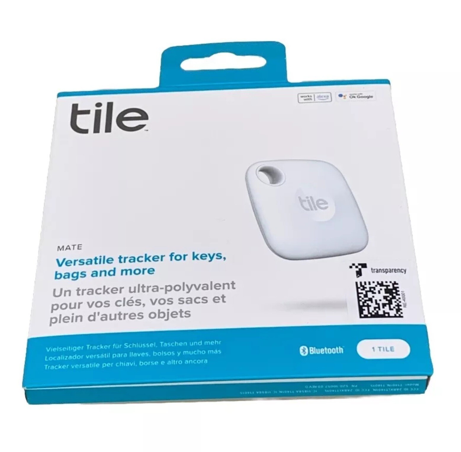 Tile Mate 2022 Universal Bluetooth Tracker - White