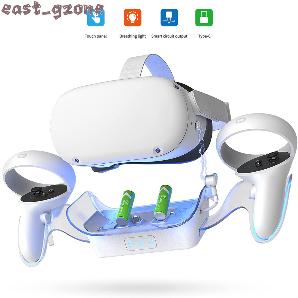 Charging Dock Charger Station Stand for Oculus Quest 2 VR Headset Controllers