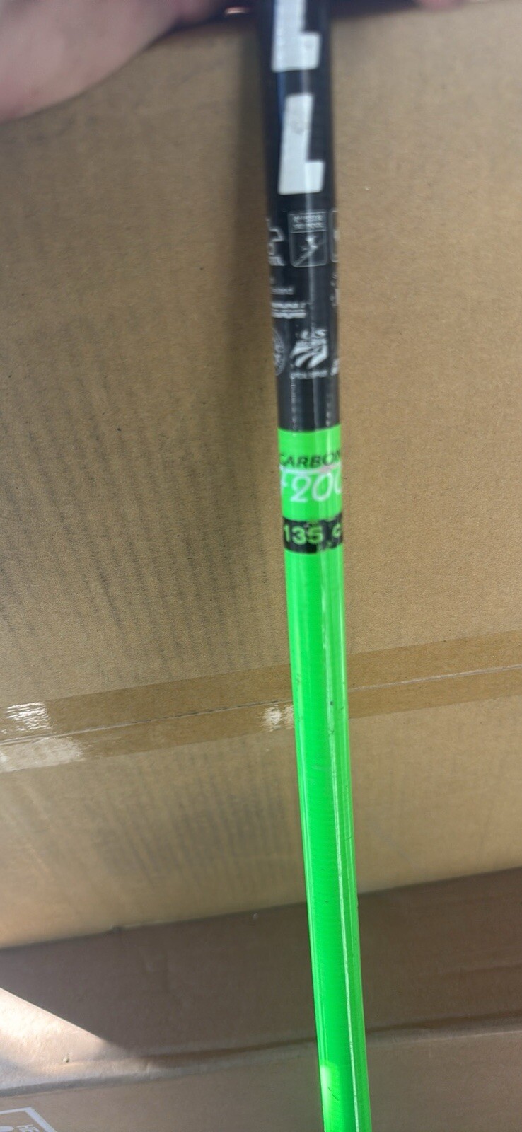 Komperdell K Series Carbon F200+ 135 cm - Bright Green/ Black