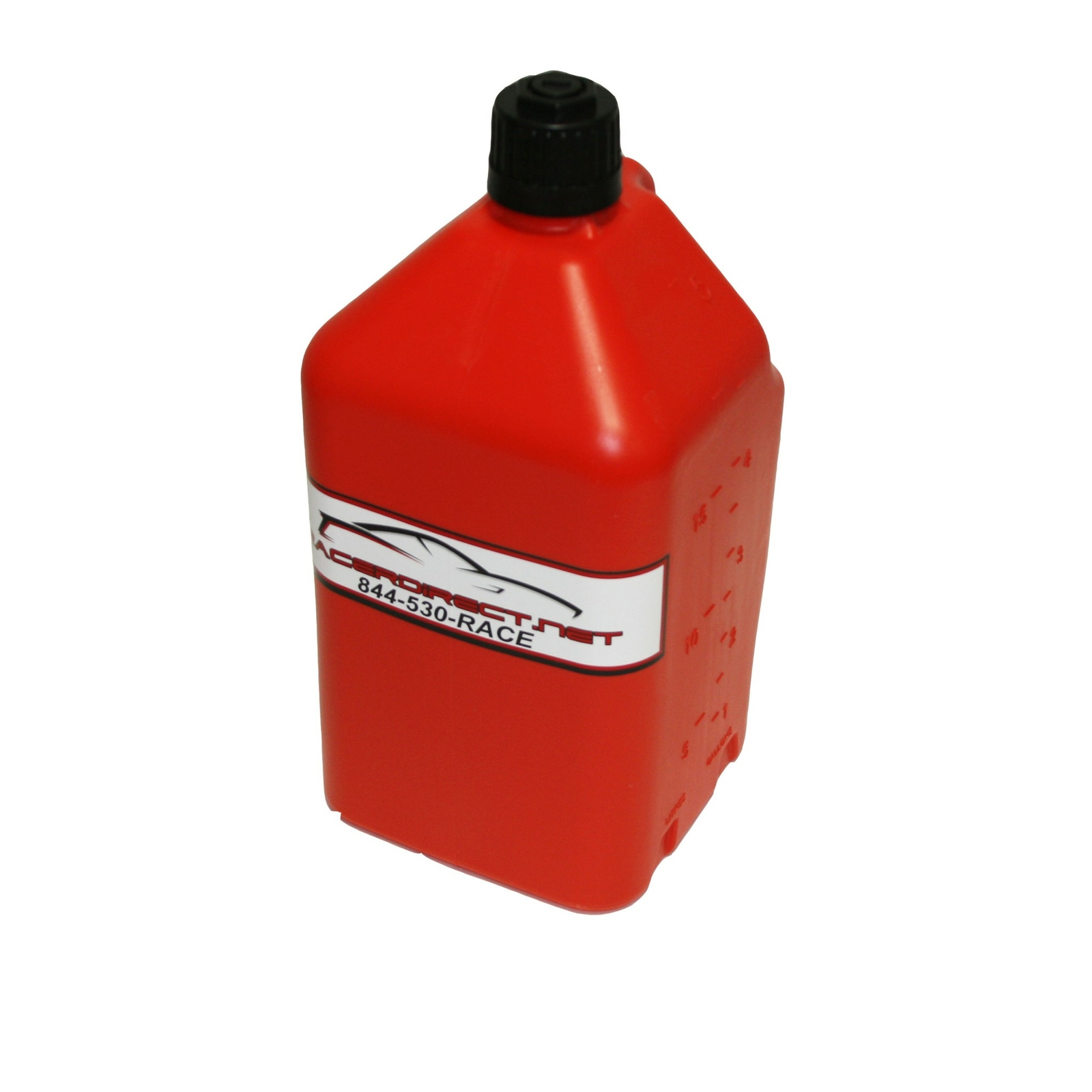 RACERDIRECT.NET  5 GALLON UTILITY FUEL DUMP JUG WITH FILL HOSE RED