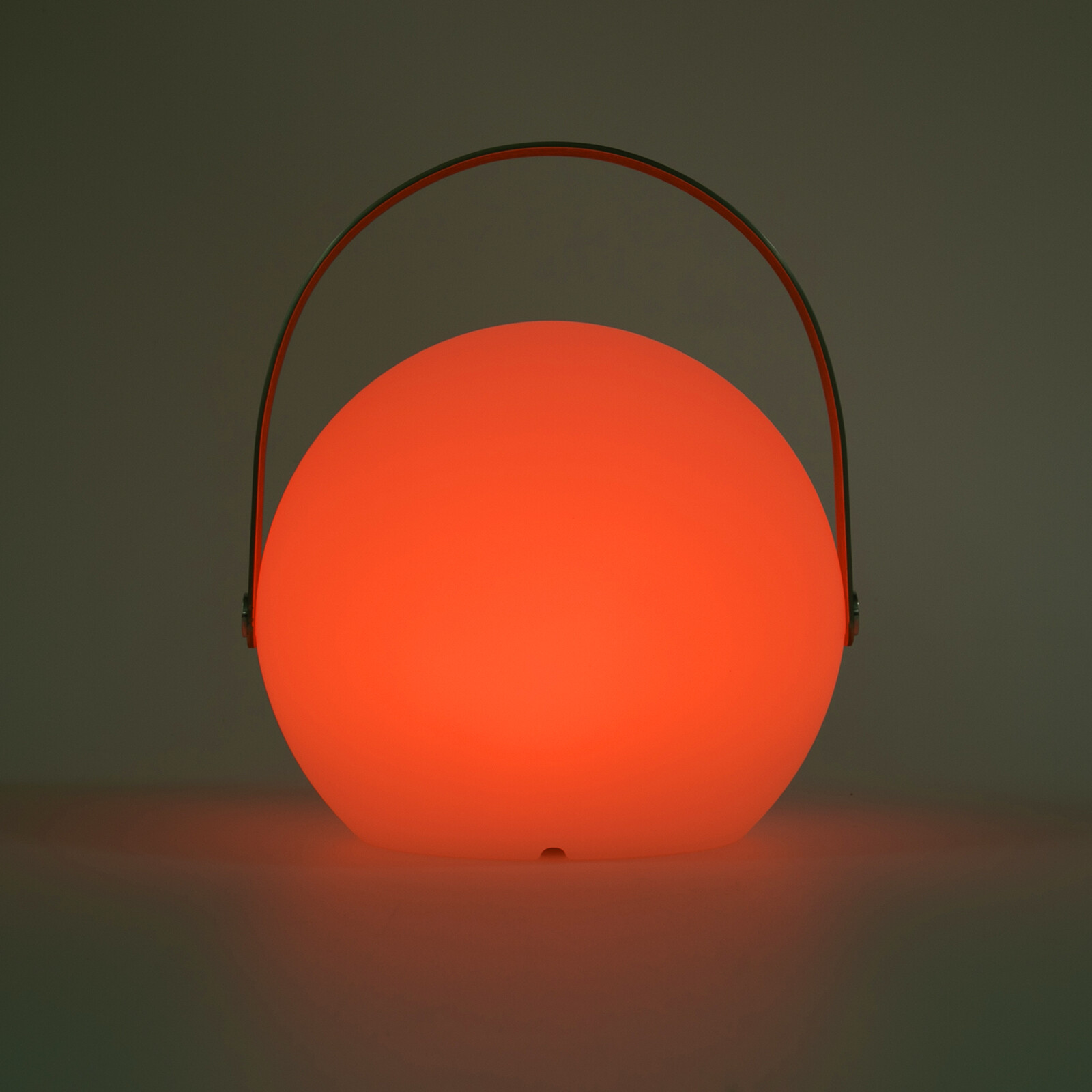 LED Table Lamp Sphere Dimmable w/ Handle Remote Control USB Battery Powered