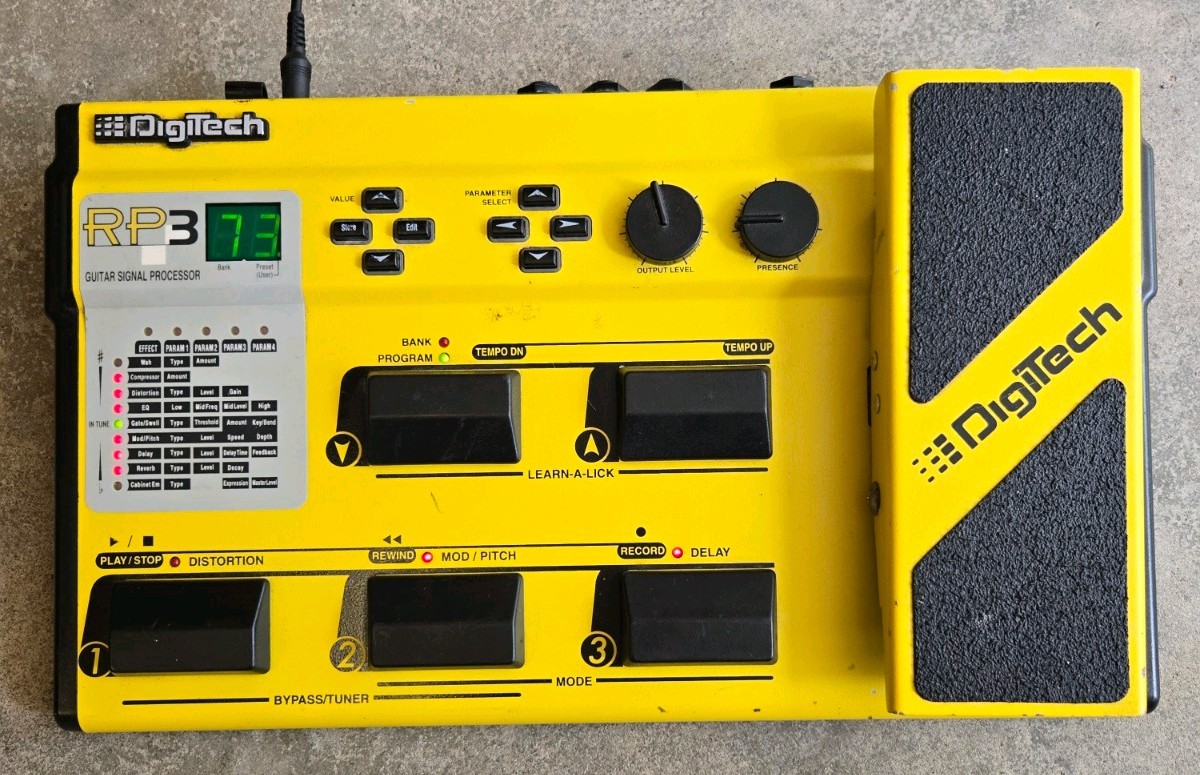 Vintage DigiTech RP3 Guitar Signal Processor Multi Effects Pedal - Tested