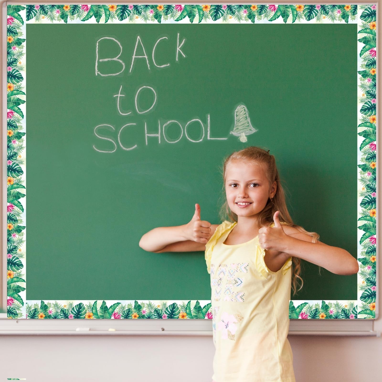 Bulletin Board Borders, Tropical Bulletin Board Decorations, Jungle Classroom...