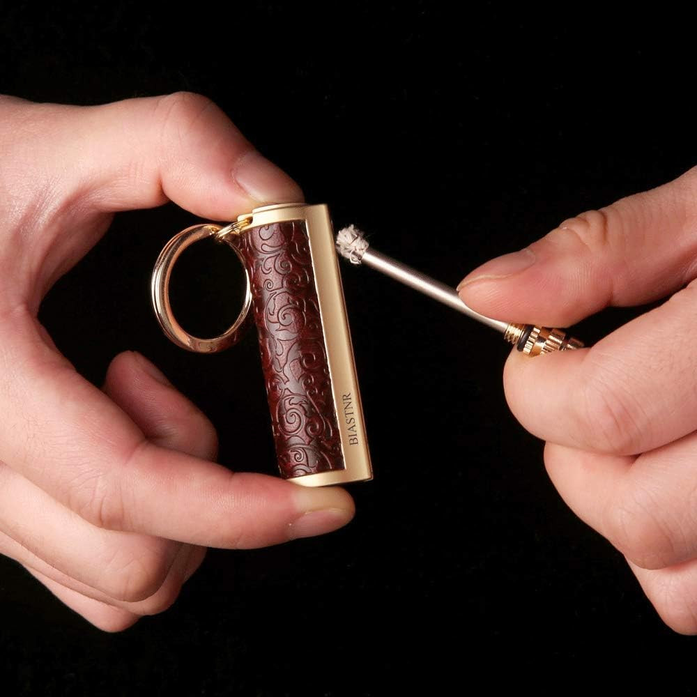 Permanent Match,Keychain Matchstick Fire Starter Immortal Lighter,Flint Match