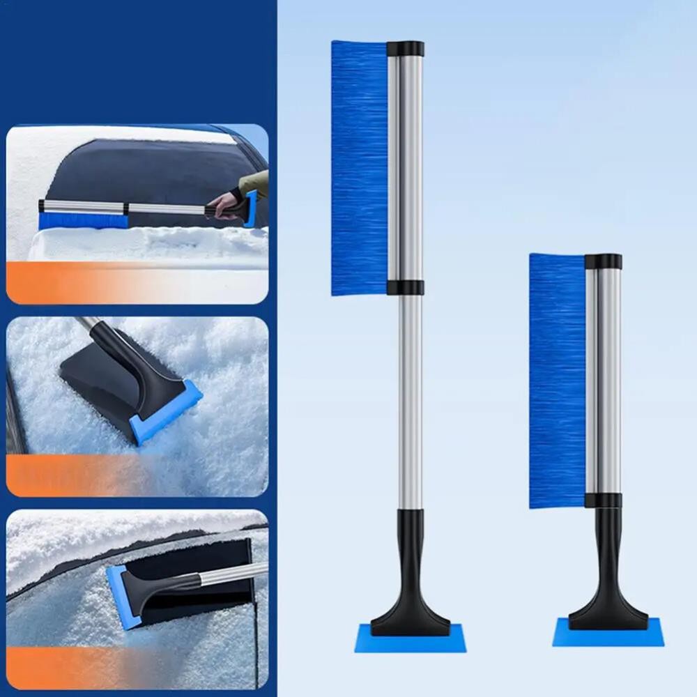 Extendable Car Snow Brush Ice Scraper Vehicle Snow Shovel For Car Windshield ]