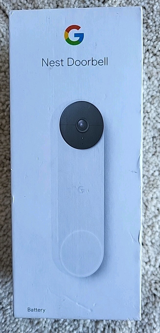 Google Nest GWX3T WiFi Smart Video Doorbell - Battery - Snow - DOORBELL ONLY