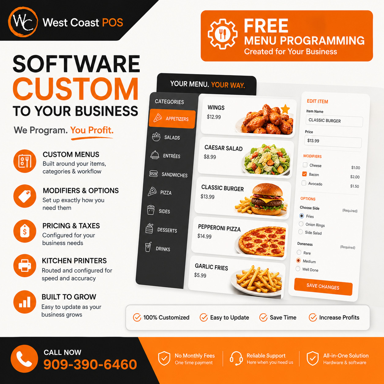 Complete POS System | Merchant Account Required Prior to Shipping