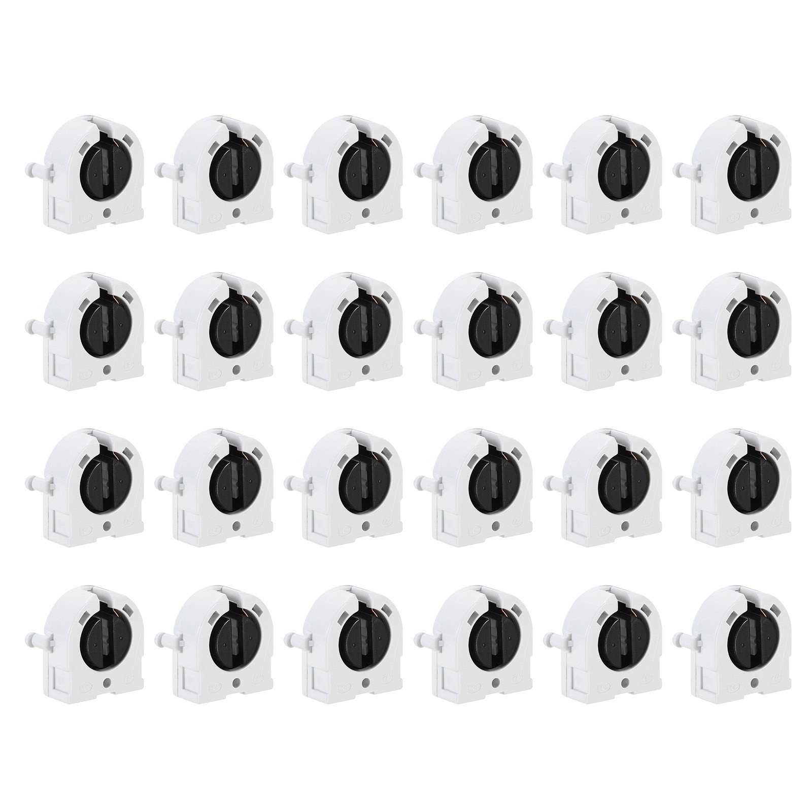 T8 Fluorescent Light Holder 24pcs G13 Base LED Tube Light Socket 500V 26x32x13mm