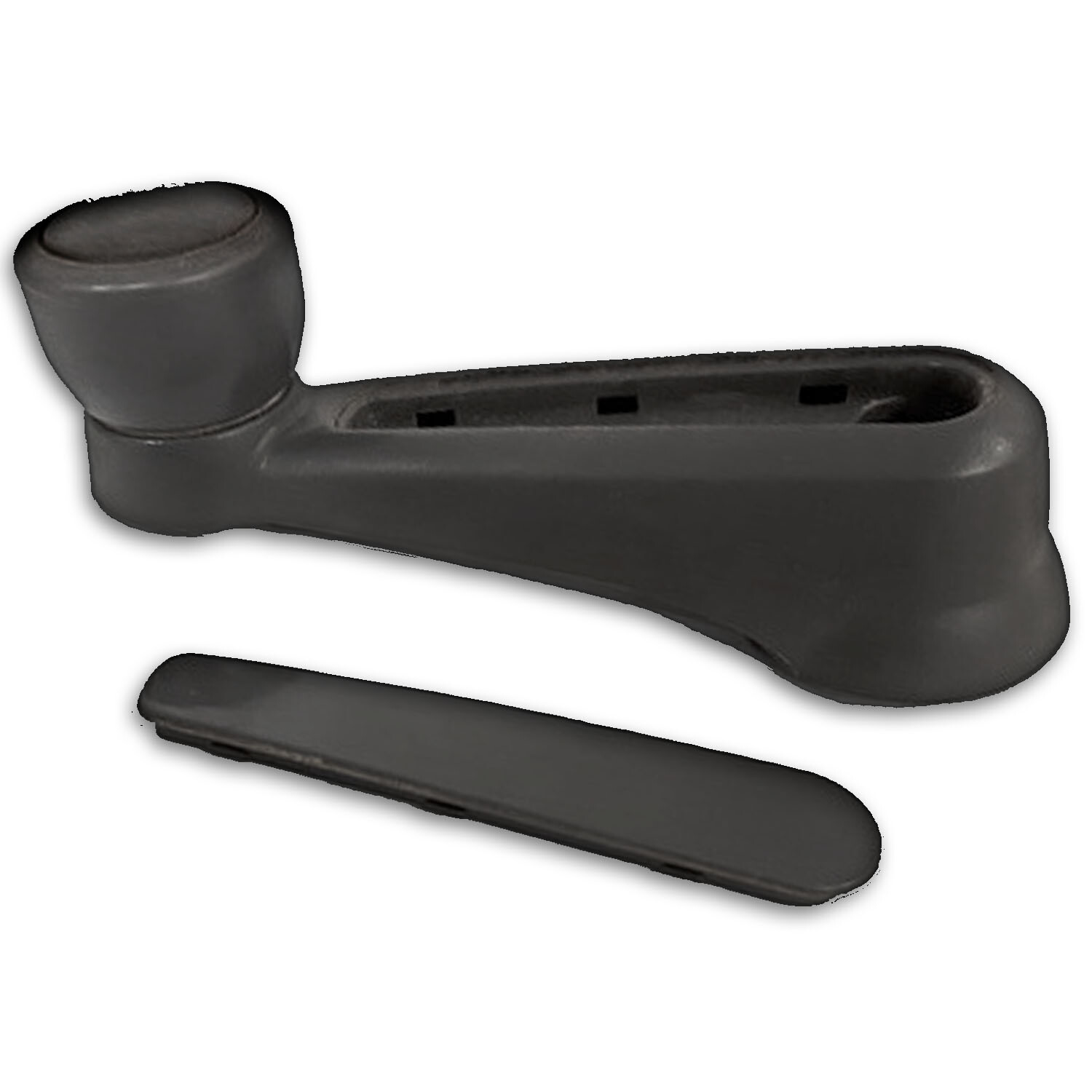 WINDOW CRANK HANDLE BLACK - FITS KENWORTH T660 T800 W900 (SPLINE DRIVE)
