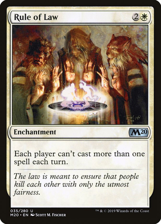 MTG Rule of Law  - Core Set 2020 #035
