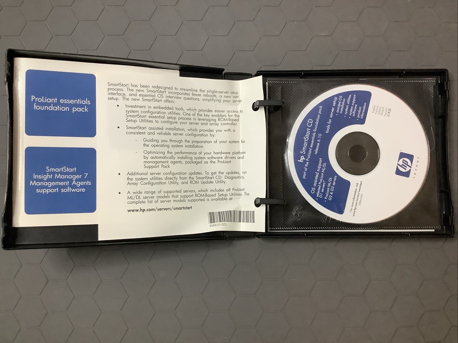 HP ProLiant Essentials Foundation Pack OEM Software CD Set P/N 301972-A02
