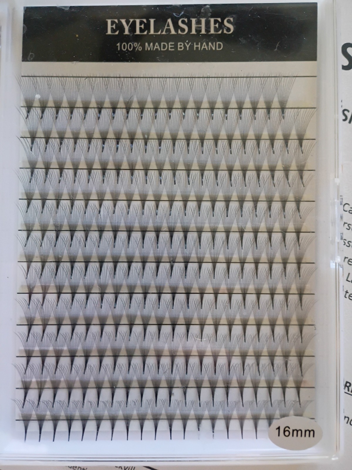 220 Knot Free Handmade Eyelashes 16mm
