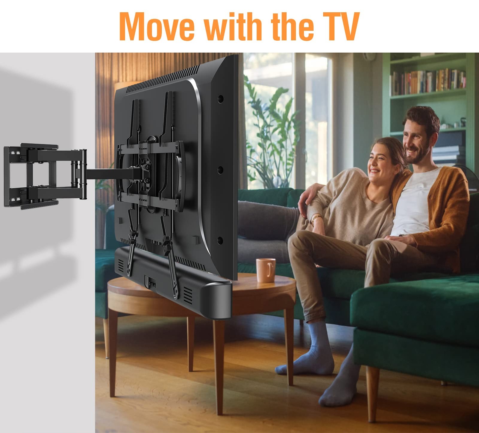 Soundbar Mount, Sound Bar TV Bracket, for Mounting Above or Under TV, Fits Mo...