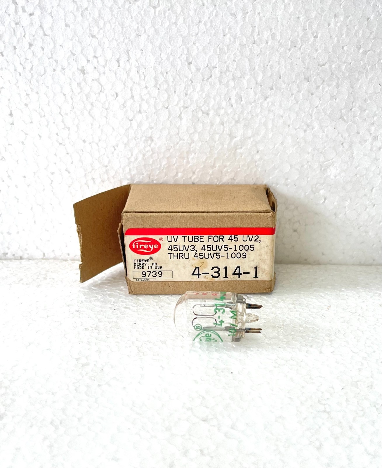 Fireye 4-314-1 UV Tube For 45 UV2,45UV3,45UV5-1005 THRU 45UV5-1009