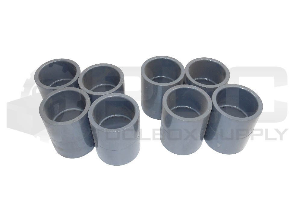 LOT OF 8 NEW SPEARS 829-015 COUPLING 1-1/2" PVCI SCH80 D2467