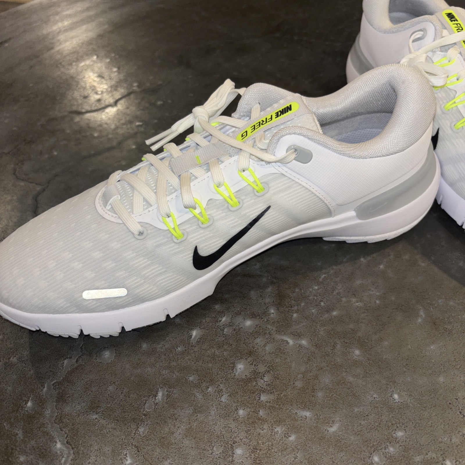 Nike Free Next Nature Spikeless Golf Shoes FN0332-101 Mens Size 10.5 White NEW