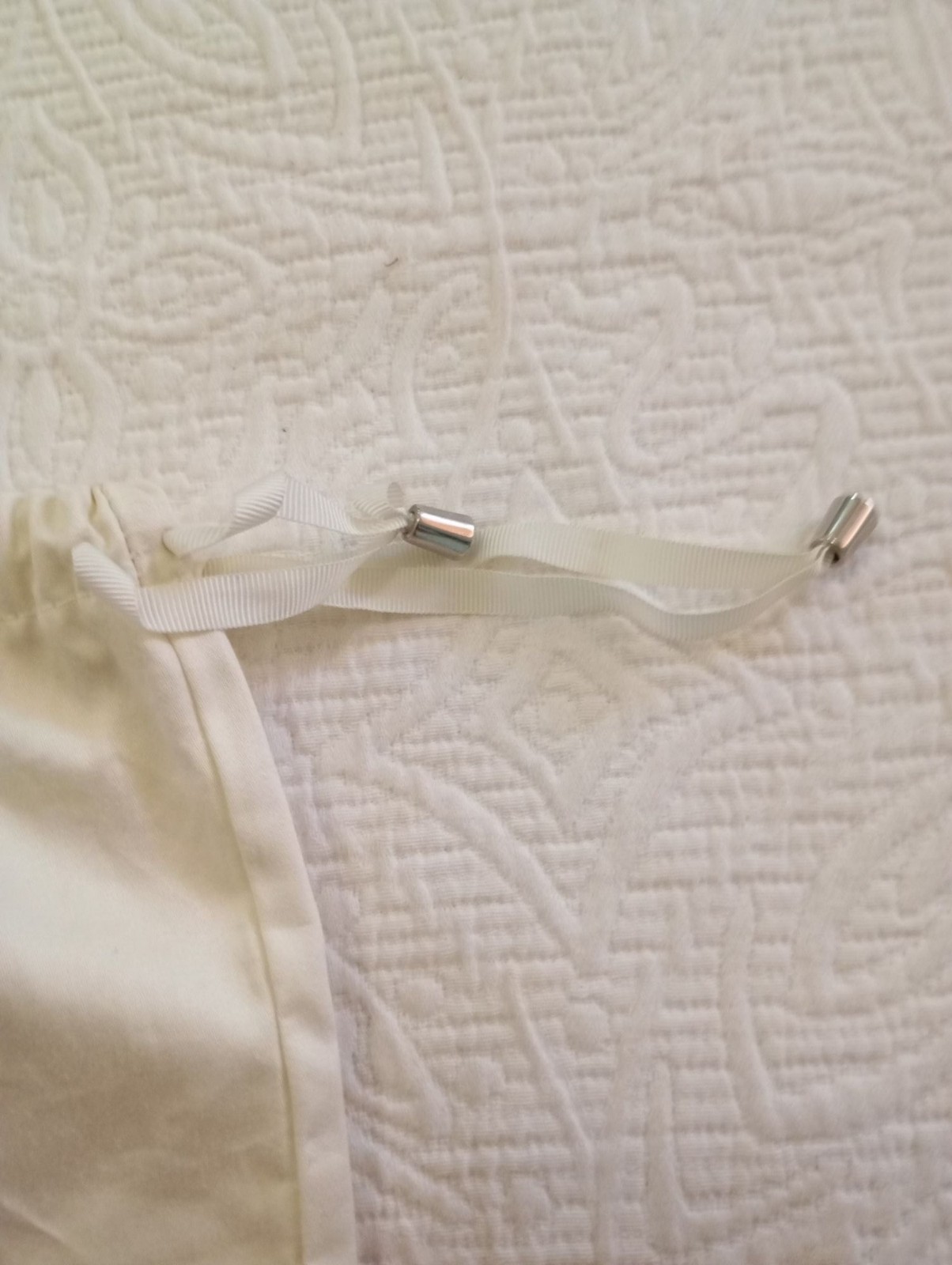 Alexandre Birman Beige Cotton Storage Dust Bag Drawstring With Metal Tips