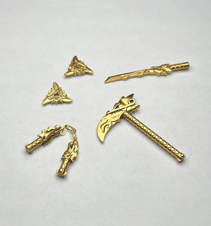 LEGO Ninjago Show Accurate 4 Golden Elemental Weapons