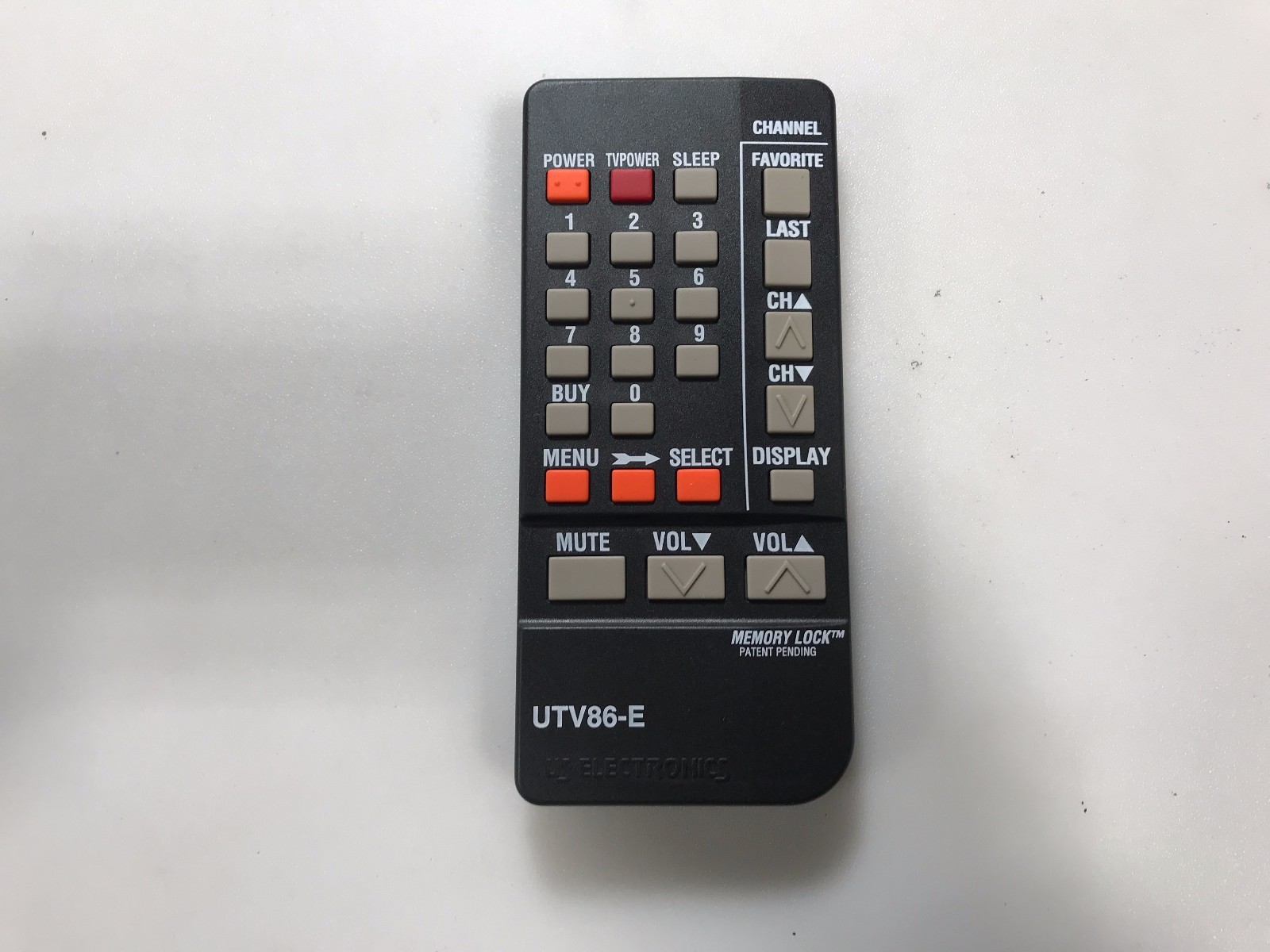 US Electronics UTV86-E Universal Remote