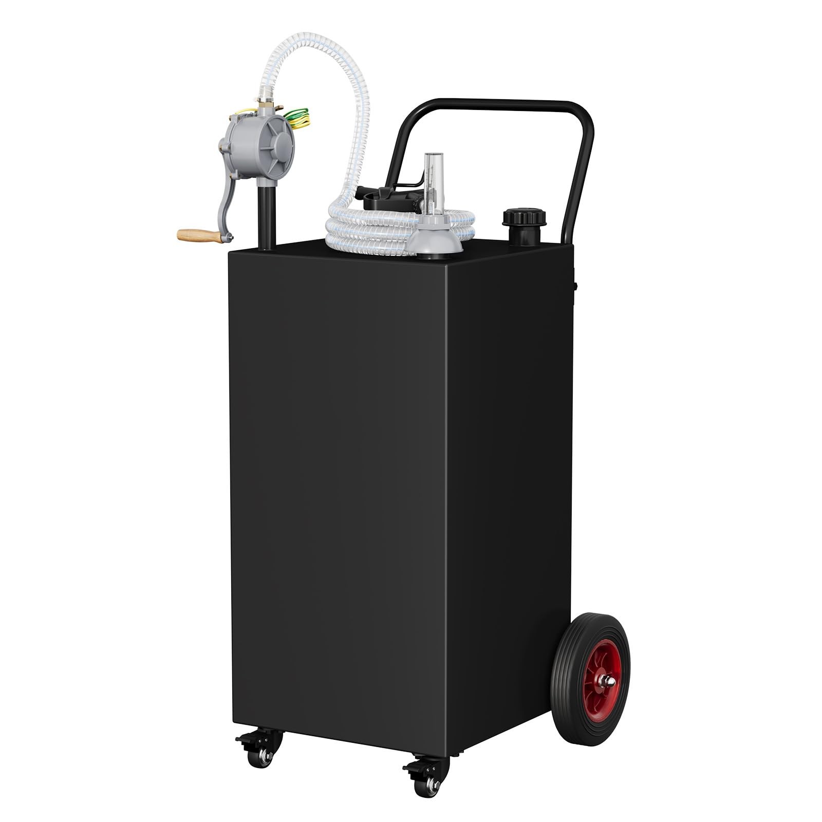Fuel Transfer Tank 30/35/40 Gallon Gas Caddy w/ Pump & Wheels Gasoline Diesel