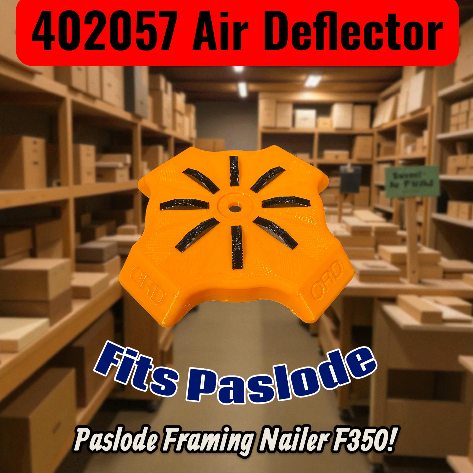 O-Ring Depot Improved Air Deflector #501016: Stop Paslode Nail Gun Wind!
