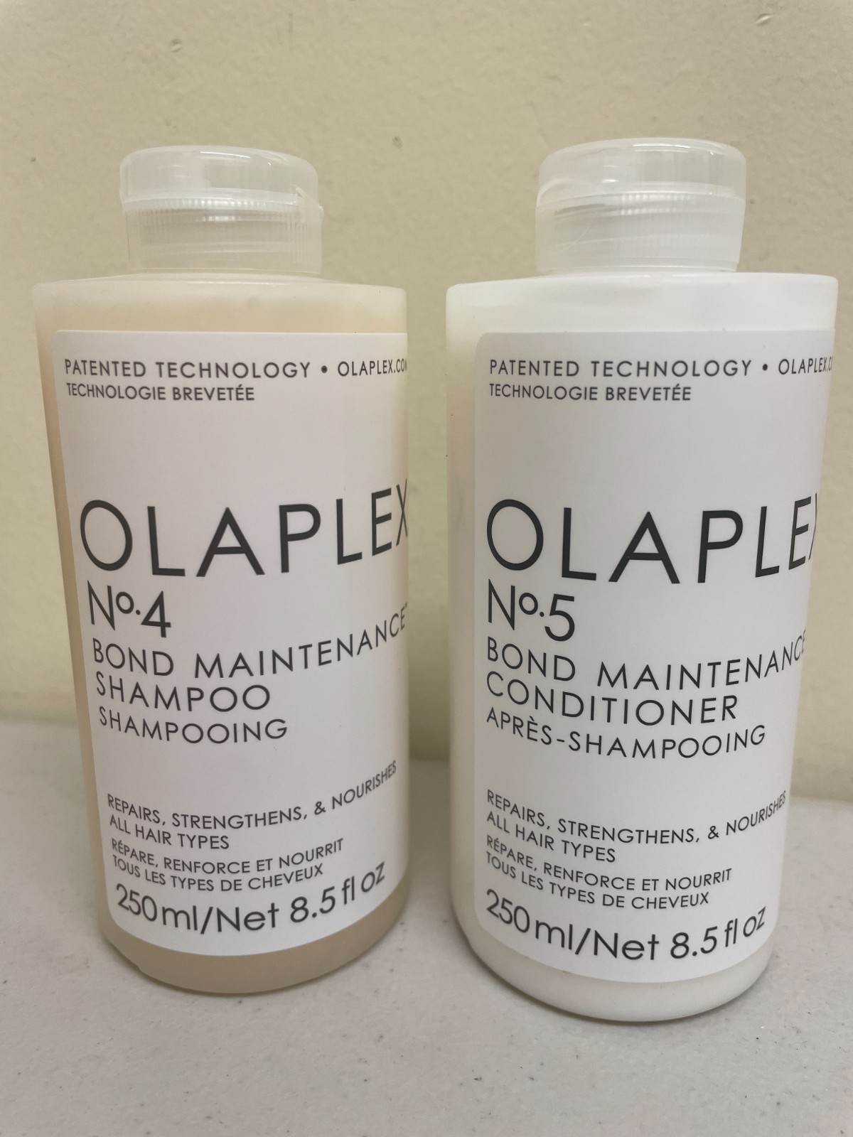 Olaplex No.4 Bond Maintenance Shampoo & No.5 Conditioner Set 8.5 oz Each. NEW