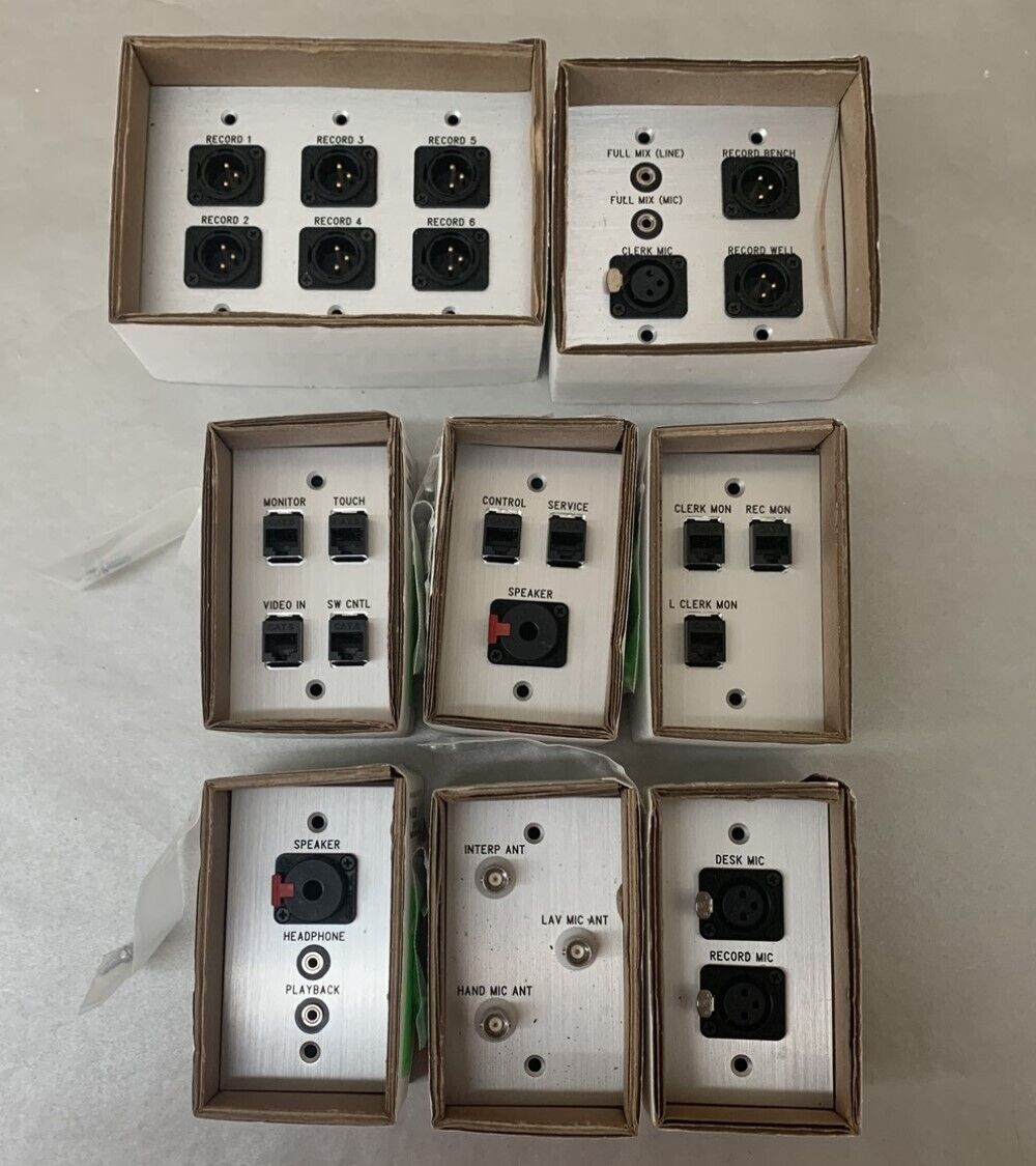 (Lot of 8) Panel Crafters Custom Plates & Panels in Various Models