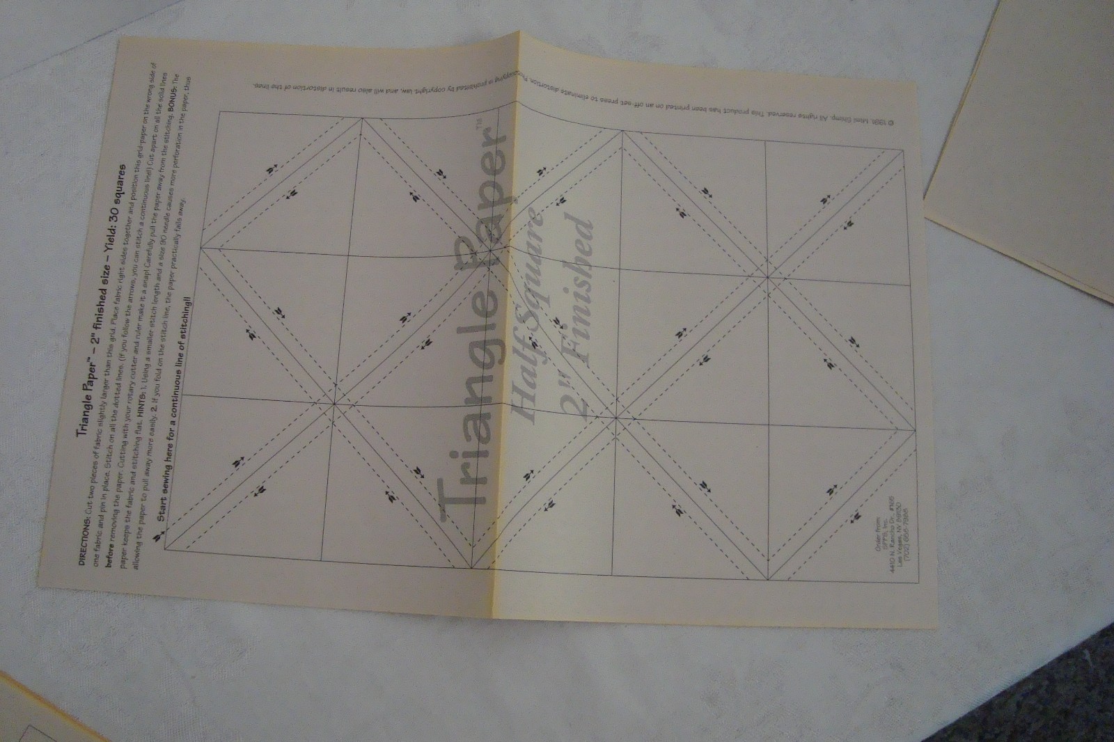 Half Square Triangle Paper ~ Variety Pack ~ READ