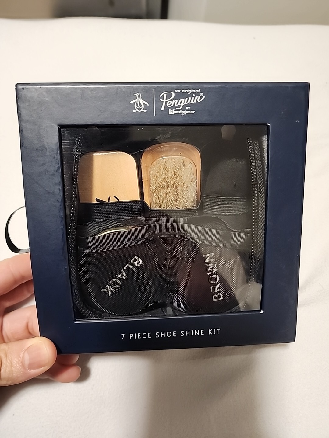Penguin by Munsingwear | 7 Piece Shoe Shine Kit | Great Travel Set