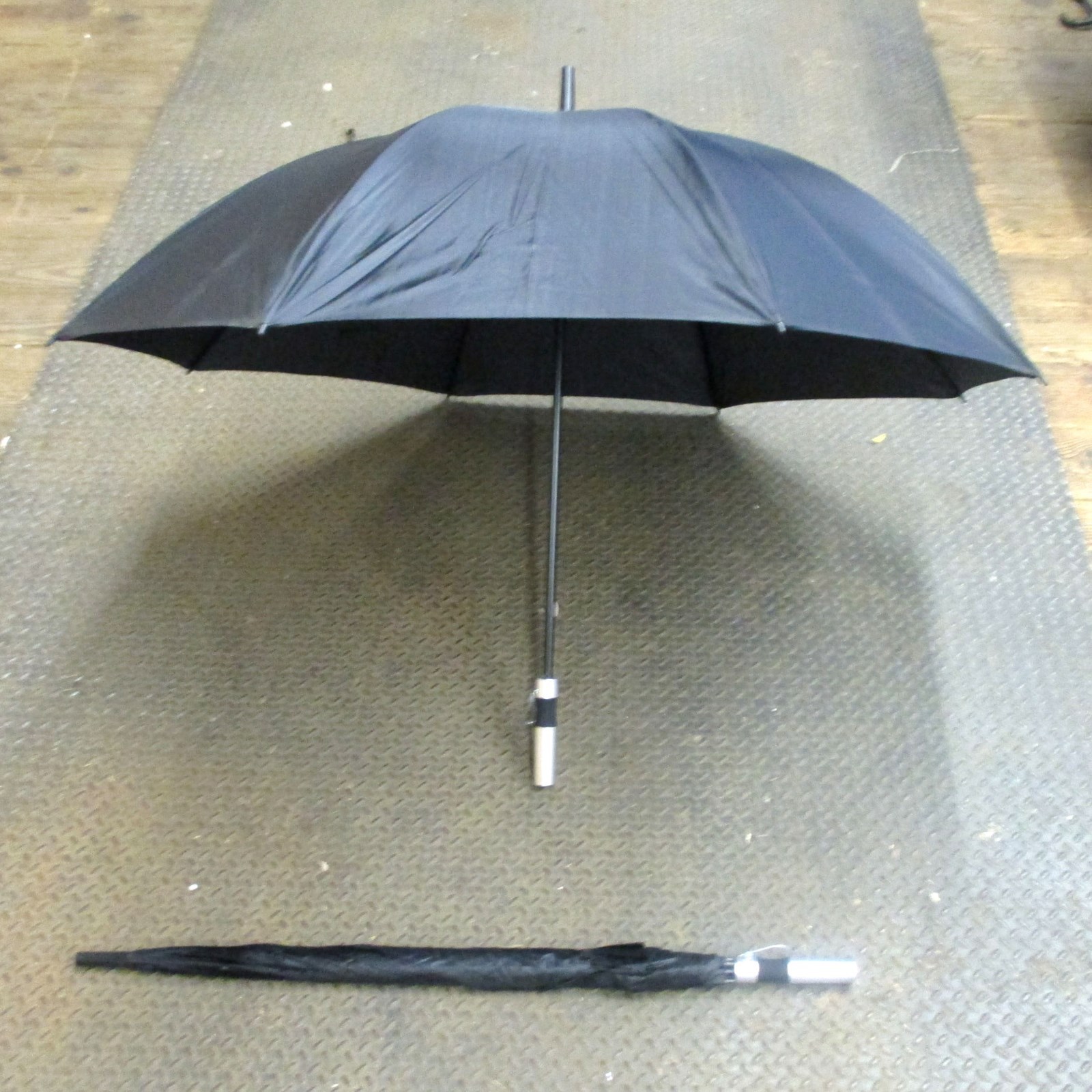 60" WIDE JUMBO BLACK GOLF    MEN'S UMBRELLAS, DOUBLE 8 RIBS,--