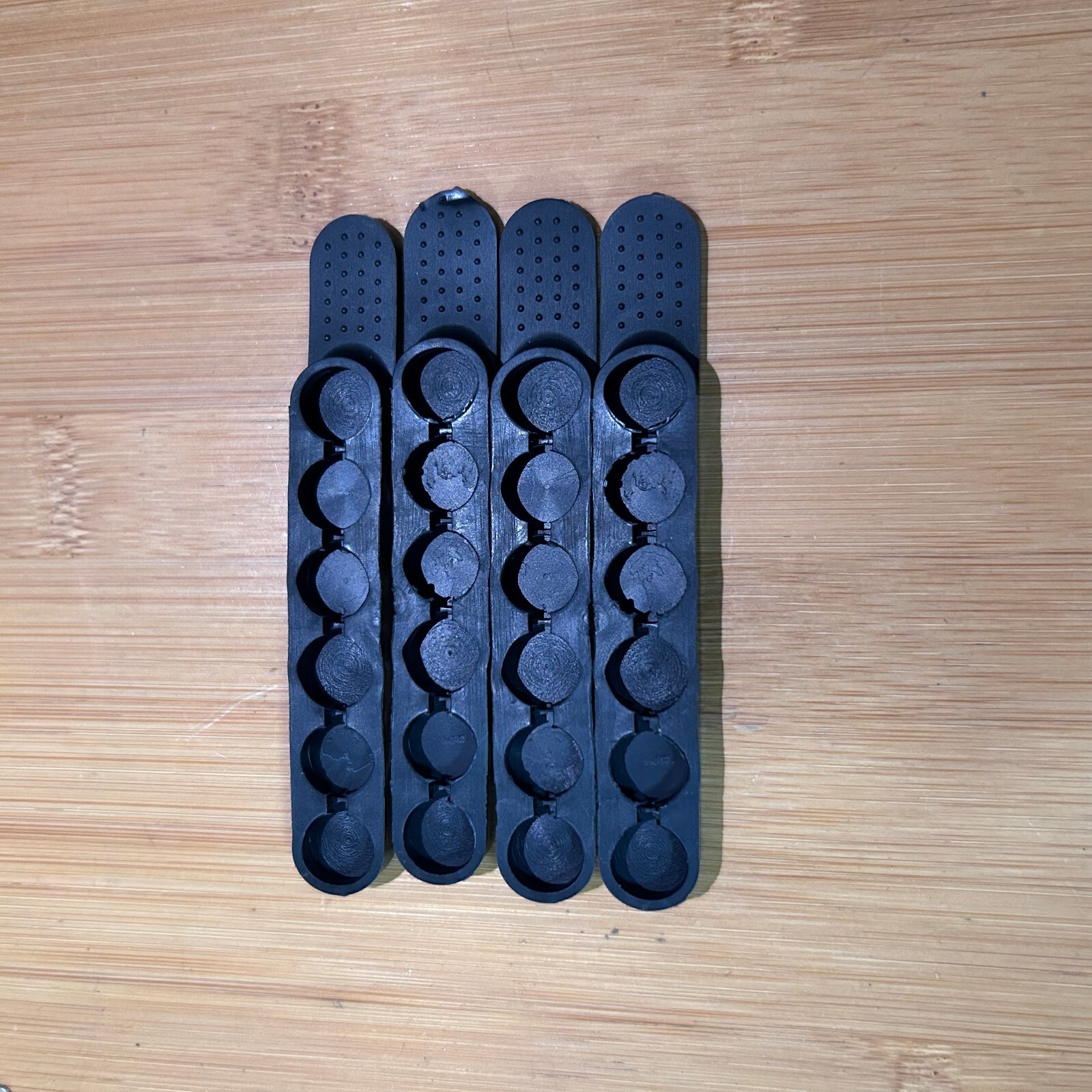New 4 Pack Bullet Strips 38 357 6.8M 40S&W Load Your 6 Rounds Quick With Speed